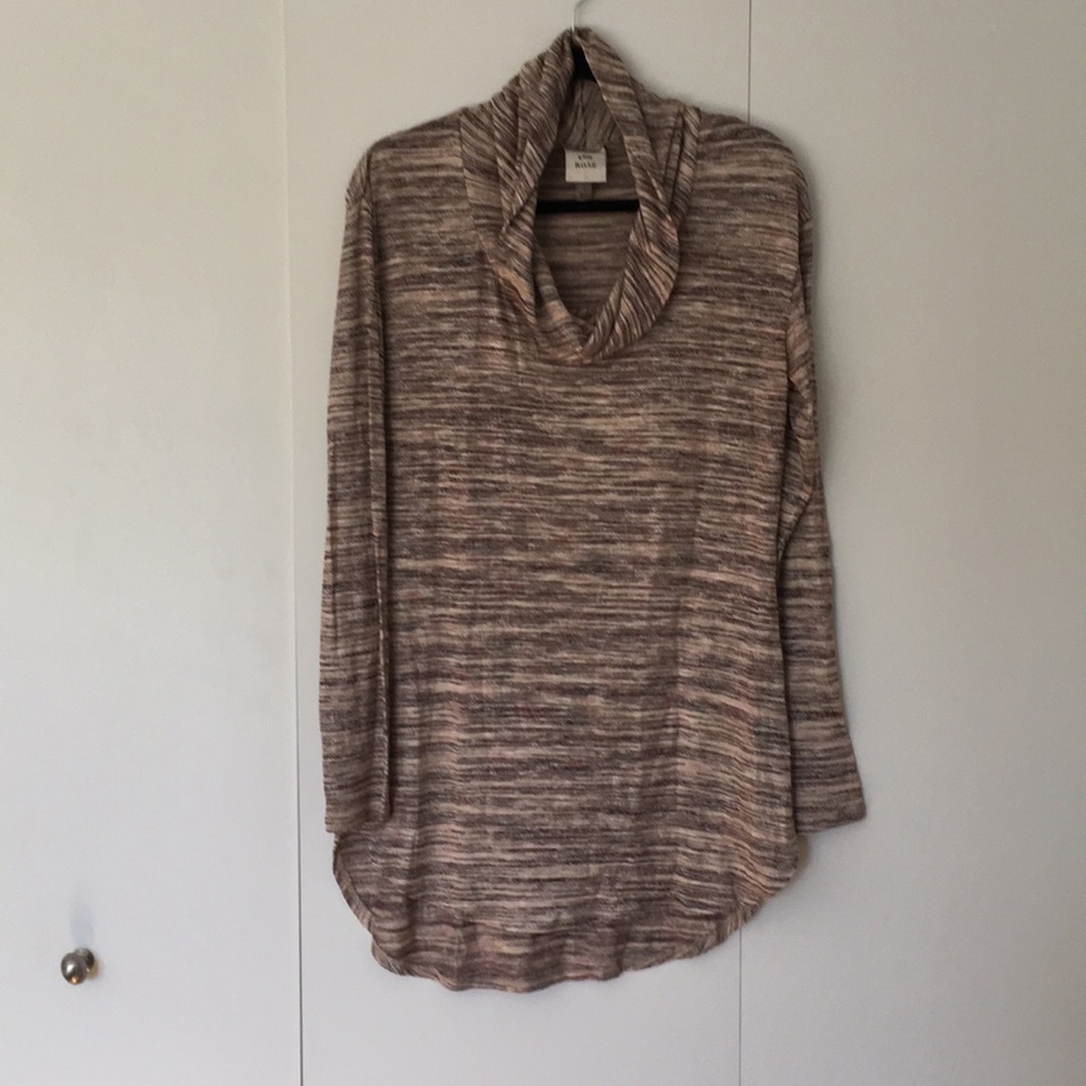 Cowl Neck Tunic length sweater